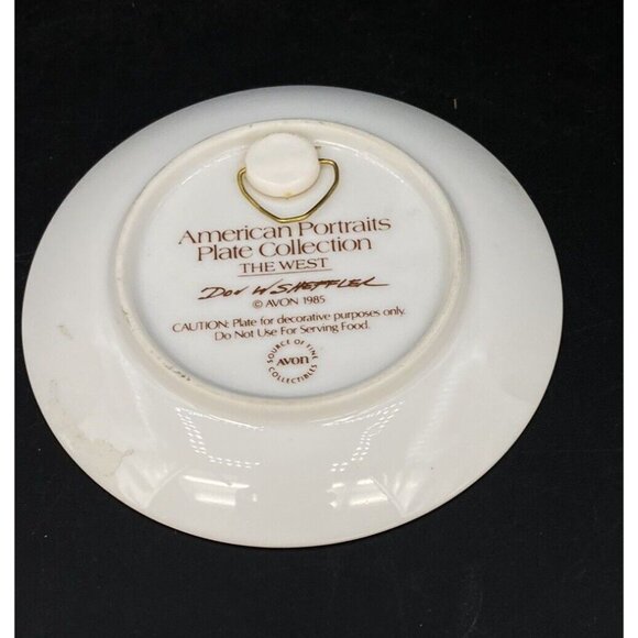 American Portraits Plate Boy Scouts The West by Don Scheffler 20059 Avon 1985 - Picture 3 of 4